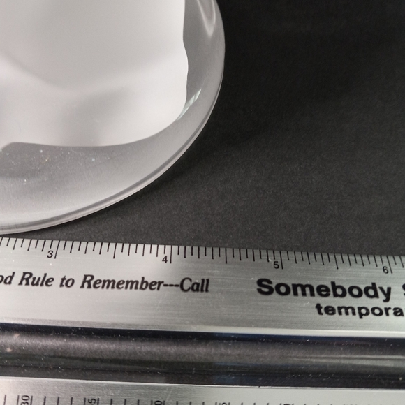 PartyLite Frosted Glass Wolf Mom And Pups Candle Holder - Picture 9 of 10